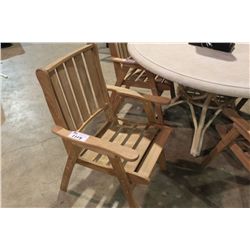 XV COLLECTION TEAK PATIO ARM CHAIR