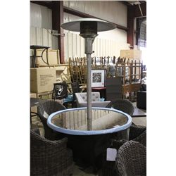 O.W.LEE CO GRANITE TOP PROPANE PATIO HEATER TABLE