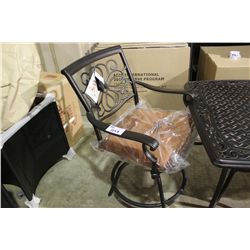 VISTA ALUMINUM CAST CUSHION SWIVEL CHAIR