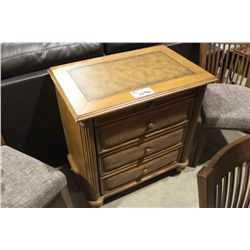 RATTAN FRONT 3 DRAWER CABINET
