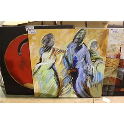 SQUARE PEOPLE CANVAS ART