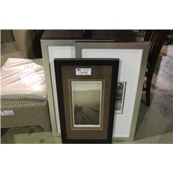 3 FRAMED PHOTO ART