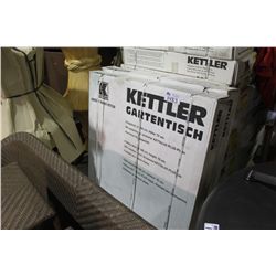 LARGE KETTLER FOLDABLE PATIO TABLE