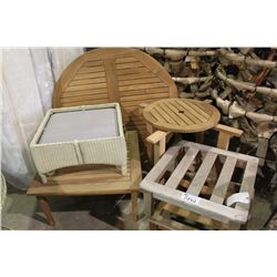 LOT OF ASSORTED TEAK FURNITURE