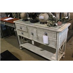 TOMMY BAHAMA 5 DRAWER HALL TABLE