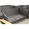 Image 1 : DARK GREY WASH RATTAN COUCH & LOVE SEAT