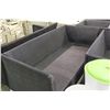 Image 2 : DARK GREY WASH RATTAN COUCH & LOVE SEAT