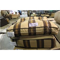 BROWN STRIPED BACK & BOTTOM CUSHION