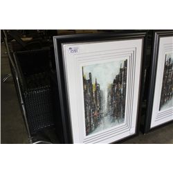 LARGE FRAMED PAINTING GOTHAN I