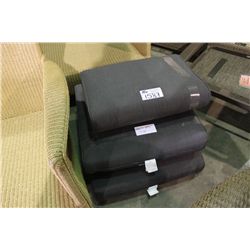 2 DARK GREY 25"X26"X6" BOTTOM CUSHION &