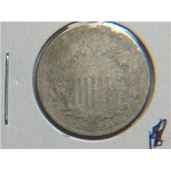 1867 SHIELD NICKEL