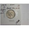 Image 1 : 1914 D BUFFALO NICKEL