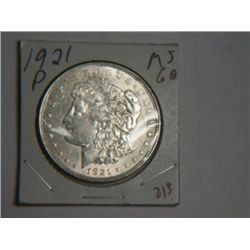 1921 P MORGAN DOLLAR