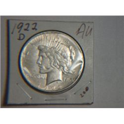 1922 D PEACE DOLLAR