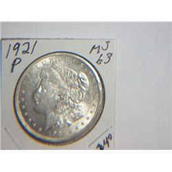 1921 P MORGAN DOLLAR