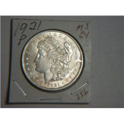 1921 P MORGAN DOLLAR
