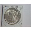 Image 1 : 1922 D PEACE DOLLAR