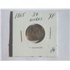 Image 1 : 1865 3 CENT NICKLE