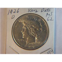1926-D PEACE DOLLAR