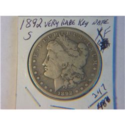 1892-S MORGAN DOLLAR