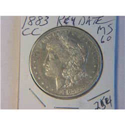 1883-CC MORGAN DOLLAR
