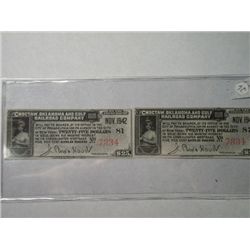 1942-1945 RAILROAD BONDS