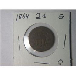 1864 2 CENT PIECE