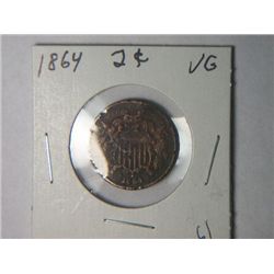 1864 2 CENT PIECE