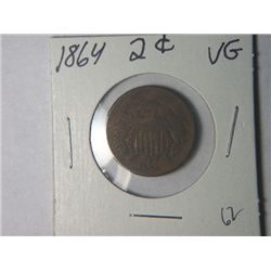 1864 2 CENT PIECE
