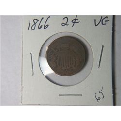 1866 2 CENT PIECE