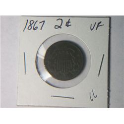 1867 2 CENT PIECE