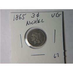1865 3 CENT NICKLE
