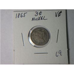 1865 3 CENT NICKLE