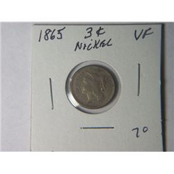 1865 3 CENT NICKLE