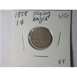 1858 FLYING EAGLE 1 CENT