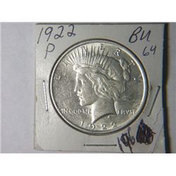 1922 P PEACE DOLLAR