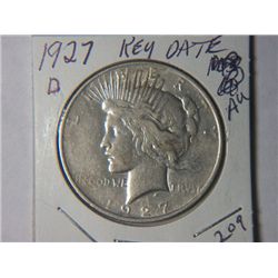 1927 D PEACE DOLLAR