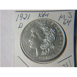 1921 D MORGAN DOLLAR
