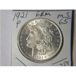 1921 P MORGAN DOLLAR