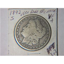 1892 S MORGAN DOLLAR