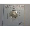 Image 1 : 1857 1/2 DIME
