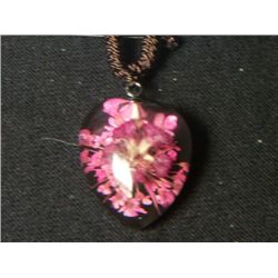 HOT PINK CARNATION NECKLACE