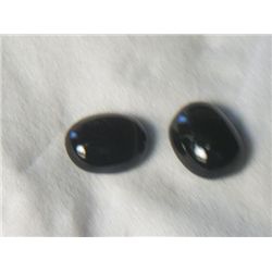 (2) BLACK STAR CHROME DIOPSIDE (RARE)