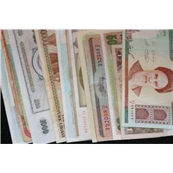 Foreign Bank Note, various dates, conditions & denominations, lot of 20