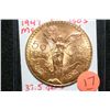 Image 1 : 1947 Mexico 50 Pesos Gold coin, 37.5 grms