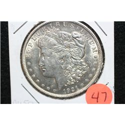 1921 Silver Morgan $1, AU50