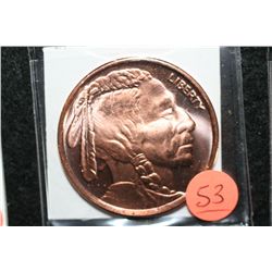 2011 Copper Round, .999 fine 1 oz.