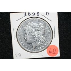 1896-O Silver Morgan $1, VG