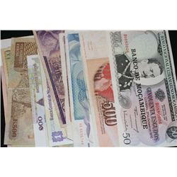 Foreign Bank Note, various dates, conditions & denominations, lot of 20