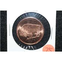 2011 Copper Round, .999 fine 1/4 oz.